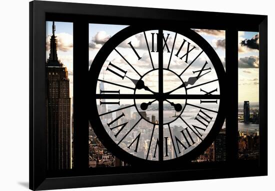 Giant Clock Window - View of New York III-Philippe Hugonnard-Framed Photographic Print