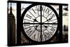 Giant Clock Window - View of New York III-Philippe Hugonnard-Stretched Canvas