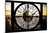 Giant Clock Window - View of New York with the Empire State Building III-Philippe Hugonnard-Mounted Photographic Print