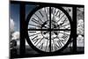 Giant Clock Window - View of Notre Dame Cathedral with White Trees - Paris II-Philippe Hugonnard-Mounted Photographic Print