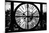 Giant Clock Window - View of Philadelphia at Sunset-Philippe Hugonnard-Mounted Photographic Print