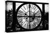 Giant Clock Window - View of Philadelphia at Sunset-Philippe Hugonnard-Stretched Canvas