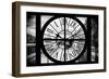 Giant Clock Window - View of River Seine and Boats - Paris-Philippe Hugonnard-Framed Photographic Print