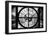 Giant Clock Window - View of River Seine and Boats - Paris-Philippe Hugonnard-Framed Photographic Print