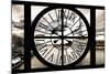 Giant Clock Window - View of River Seine and Eiffel Tower - Paris-Philippe Hugonnard-Mounted Photographic Print