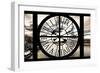 Giant Clock Window - View of River Seine and Eiffel Tower - Paris-Philippe Hugonnard-Framed Photographic Print