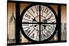 Giant Clock Window - View of Shanghai at Sunset - China-Philippe Hugonnard-Stretched Canvas