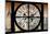 Giant Clock Window - View of Shanghai at Sunset - China-Philippe Hugonnard-Mounted Premium Photographic Print