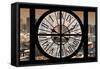 Giant Clock Window - View of Shanghai - China-Philippe Hugonnard-Framed Stretched Canvas