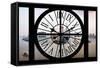 Giant Clock Window - View of Shanghai with the Oriental Tower - China III-Philippe Hugonnard-Framed Stretched Canvas