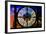 Giant Clock Window - View of the Arc de Triomphe at Night in Paris II-Philippe Hugonnard-Framed Photographic Print