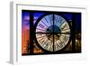 Giant Clock Window - View of the Arc de Triomphe at Night in Paris II-Philippe Hugonnard-Framed Photographic Print