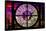 Giant Clock Window - View of the Arc de Triomphe at Night in Paris III-Philippe Hugonnard-Framed Stretched Canvas