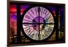 Giant Clock Window - View of the Arc de Triomphe at Night in Paris III-Philippe Hugonnard-Framed Premium Photographic Print