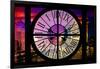 Giant Clock Window - View of the Arc de Triomphe at Night in Paris III-Philippe Hugonnard-Framed Premium Photographic Print