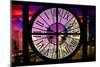 Giant Clock Window - View of the Arc de Triomphe at Night in Paris III-Philippe Hugonnard-Mounted Photographic Print