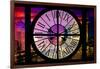 Giant Clock Window - View of the Arc de Triomphe at Night in Paris III-Philippe Hugonnard-Framed Photographic Print