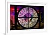 Giant Clock Window - View of the Arc de Triomphe at Night in Paris III-Philippe Hugonnard-Framed Photographic Print