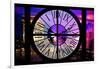 Giant Clock Window - View of the Arc de Triomphe at Night in Paris IV-Philippe Hugonnard-Framed Photographic Print