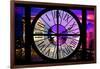 Giant Clock Window - View of the Arc de Triomphe at Night in Paris IV-Philippe Hugonnard-Framed Photographic Print