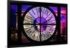 Giant Clock Window - View of the Arc de Triomphe at Night in Paris IV-Philippe Hugonnard-Framed Photographic Print