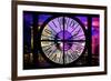 Giant Clock Window - View of the Arc de Triomphe at Night in Paris IV-Philippe Hugonnard-Framed Photographic Print