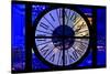 Giant Clock Window - View of the Arc de Triomphe at Night in Paris-Philippe Hugonnard-Stretched Canvas