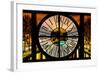 Giant Clock Window - View of the Canal Saint Martin at night - Paris-Philippe Hugonnard-Framed Photographic Print