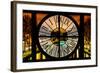 Giant Clock Window - View of the Canal Saint Martin at night - Paris-Philippe Hugonnard-Framed Photographic Print