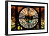 Giant Clock Window - View of the Canal Saint Martin at night - Paris-Philippe Hugonnard-Framed Photographic Print