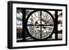 Giant Clock Window - View of the Eiffel Tower and River Seine in Paris II-Philippe Hugonnard-Framed Photographic Print