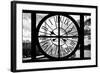 Giant Clock Window - View of the Eiffel Tower and River Seine in Paris-Philippe Hugonnard-Framed Photographic Print