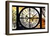 Giant Clock Window - View of the Eiffel Tower at Sunrise - Paris-Philippe Hugonnard-Framed Photographic Print