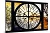 Giant Clock Window - View of the Eiffel Tower at Sunrise - Paris-Philippe Hugonnard-Mounted Photographic Print