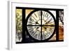 Giant Clock Window - View of the Eiffel Tower at Sunrise - Paris-Philippe Hugonnard-Framed Photographic Print