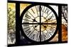 Giant Clock Window - View of the Eiffel Tower at Sunrise - Paris-Philippe Hugonnard-Mounted Photographic Print