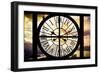 Giant Clock Window - View of the Eiffel Tower in Paris-Philippe Hugonnard-Framed Photographic Print