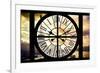 Giant Clock Window - View of the Eiffel Tower in Paris-Philippe Hugonnard-Framed Photographic Print