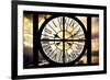 Giant Clock Window - View of the Eiffel Tower in Paris-Philippe Hugonnard-Framed Photographic Print