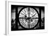 Giant Clock Window - View of the Empire State Building II-Philippe Hugonnard-Framed Photographic Print