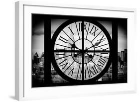 Giant Clock Window - View of the Empire State Building II-Philippe Hugonnard-Framed Photographic Print