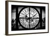 Giant Clock Window - View of the Empire State Building II-Philippe Hugonnard-Framed Photographic Print