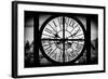 Giant Clock Window - View of the Empire State Building II-Philippe Hugonnard-Framed Photographic Print