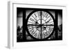 Giant Clock Window - View of the Empire State Building II-Philippe Hugonnard-Framed Photographic Print