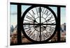 Giant Clock Window - View of the Empire State Building-Philippe Hugonnard-Framed Photographic Print