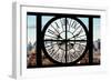 Giant Clock Window - View of the Empire State Building-Philippe Hugonnard-Framed Photographic Print