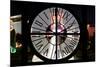 Giant Clock Window - View of the Fountains at Caesars Palace in Las Vegas-Philippe Hugonnard-Mounted Photographic Print