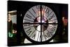 Giant Clock Window - View of the Fountains at Caesars Palace in Las Vegas-Philippe Hugonnard-Stretched Canvas