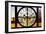 Giant Clock Window - View of the Golden Gate Bridge at Sunset - San Francisco-Philippe Hugonnard-Framed Photographic Print