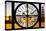 Giant Clock Window - View of the Golden Gate Bridge at Sunset - San Francisco-Philippe Hugonnard-Stretched Canvas